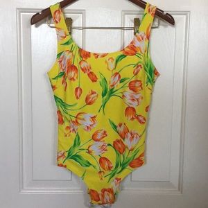 One Piece Swimsuit With Short Sarong Wrap Skirt